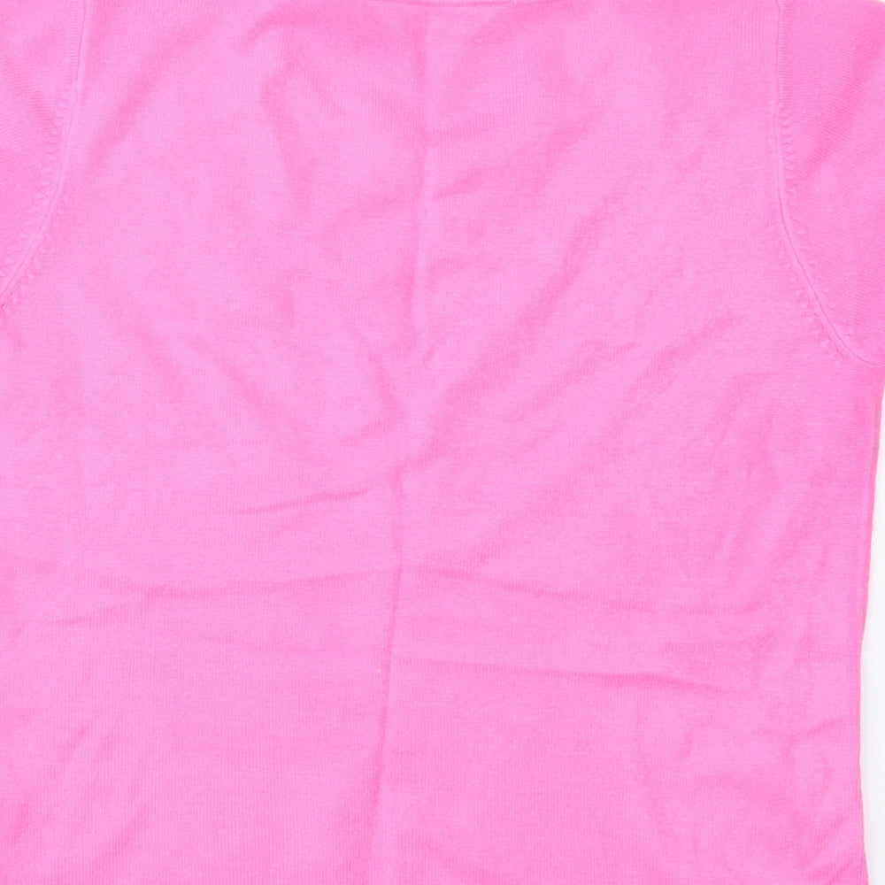 Dorothy Perkins Womens Pink  Knit Pullover Jumper Size 14