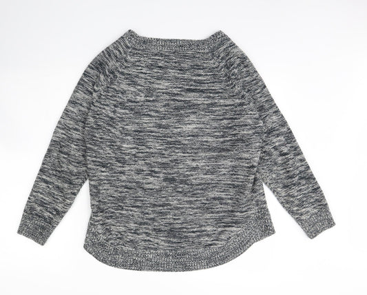 Originals Knitwear Womens Grey Herringbone  Pullover Jumper Size M