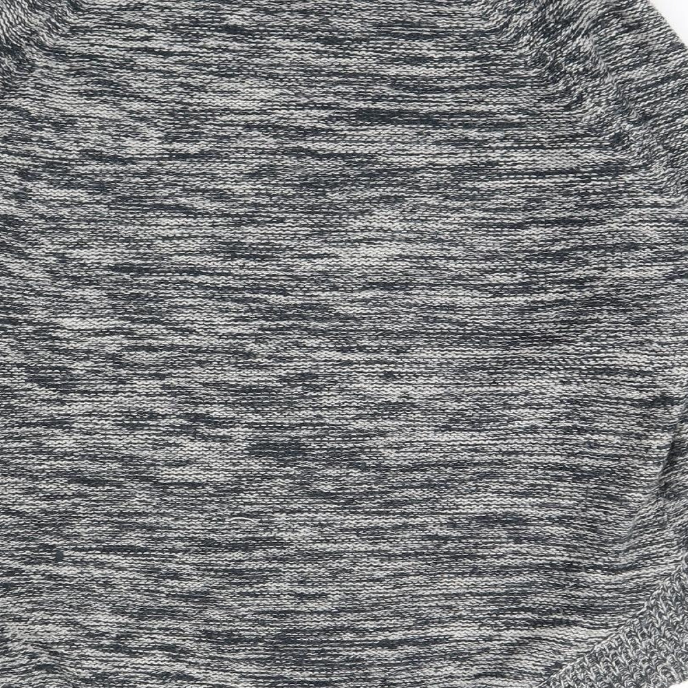 Originals Knitwear Womens Grey Herringbone  Pullover Jumper Size M