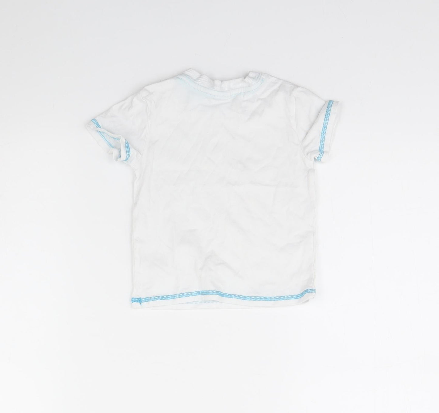 Disney Baby White   Basic T-Shirt Size 12 Months