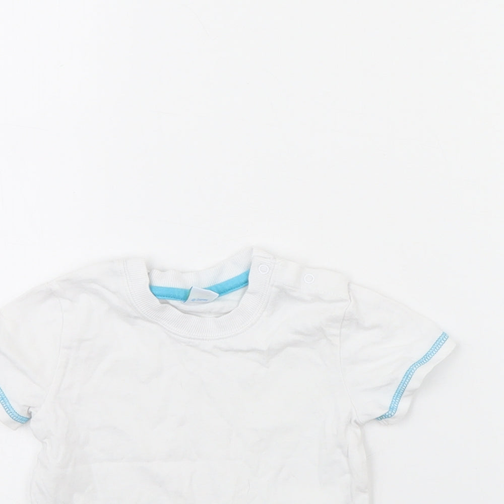 Disney Baby White   Basic T-Shirt Size 12 Months