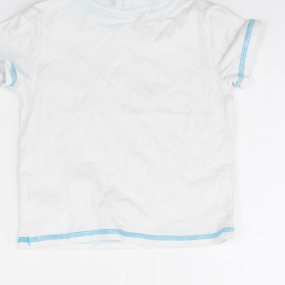 Disney Baby White   Basic T-Shirt Size 12 Months