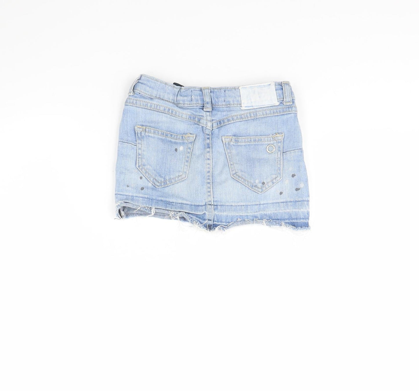 Mango Girls Blue  Denim Mini Skirt Size 5 Years