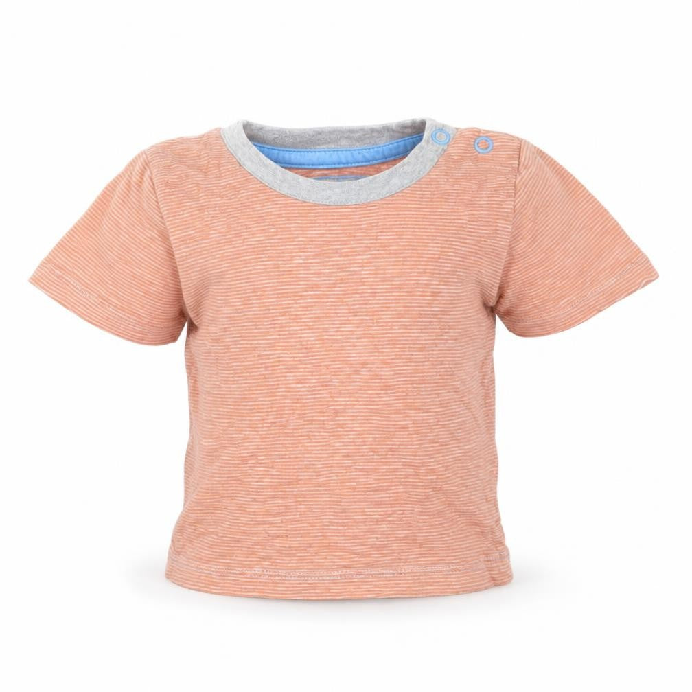 TU Baby Orange Striped  Basic T-Shirt Size 3-6 Months