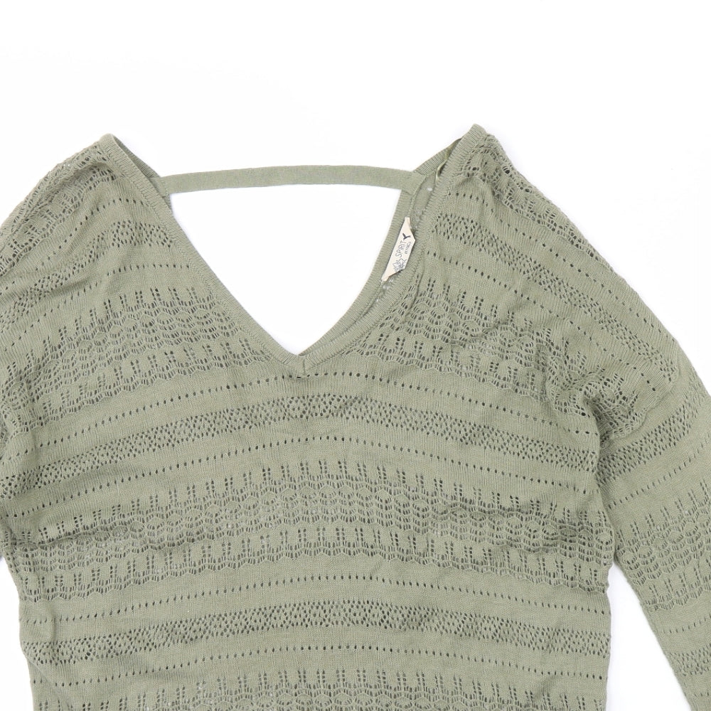 M&Co Womens Green   Pullover Jumper Size 12