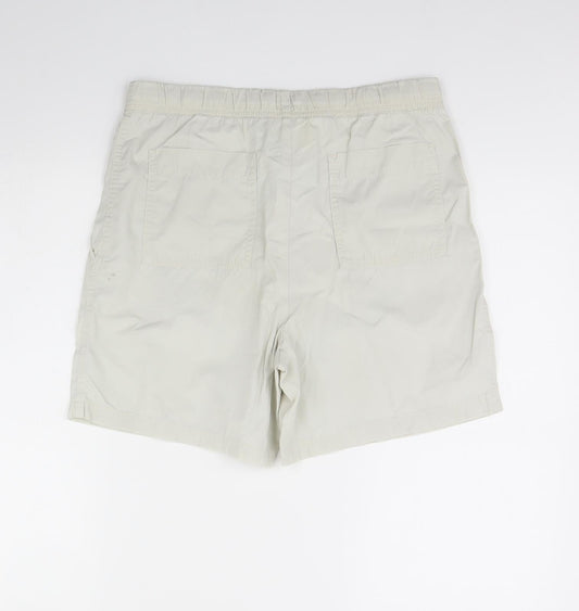 Preworn Womens Ivory   Chino Shorts Size 32 in