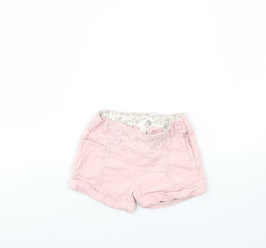 H&M Girls Pink  Corduroy Cropped Trousers Size 12 Months