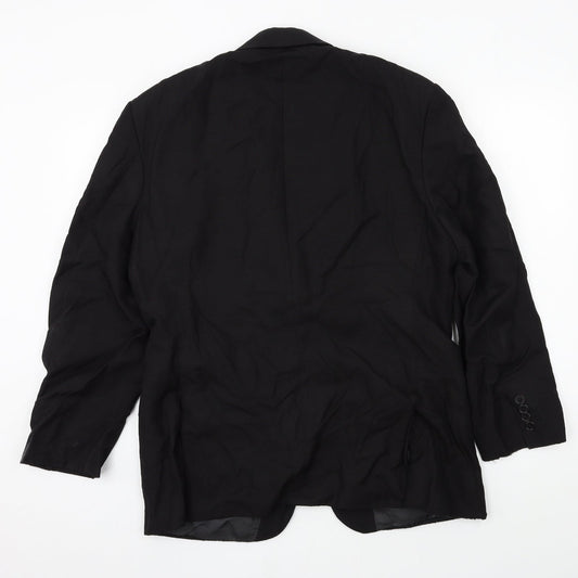 Preworn Mens Black   Jacket Suit Size L