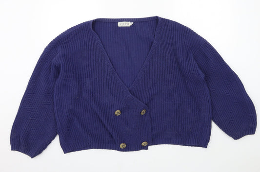 In the Style Womens Blue  Knit Cardigan Jumper Size 14