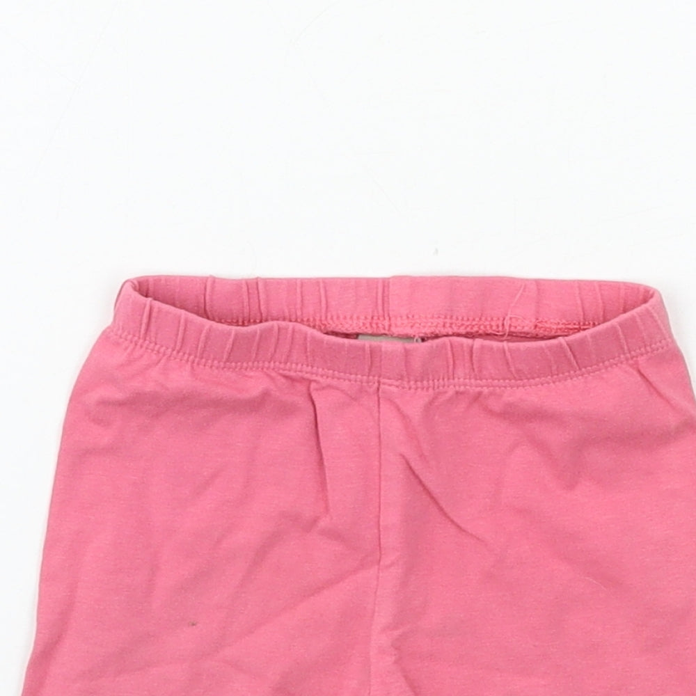 TU Girls Pink  Jacquard Jogger Trousers Size 12-18 Months