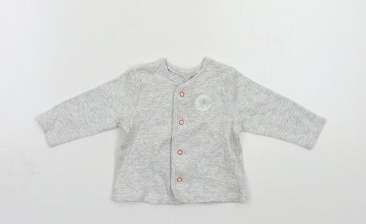 BHS Baby Grey  Jersey Cardigan Jumper One Size