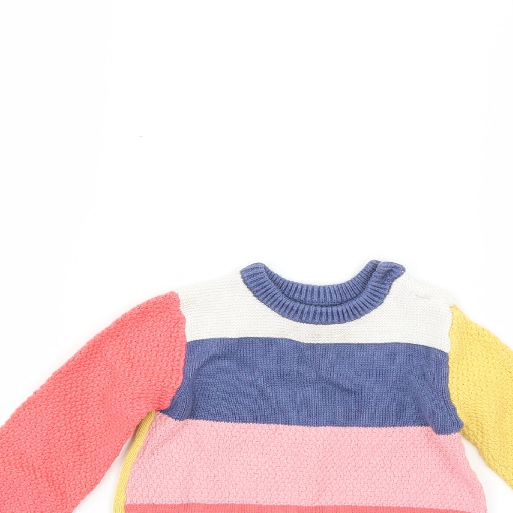 Nutmeg  Multicoloured Colourblock  Pullover Jumper Size 9-12 Months