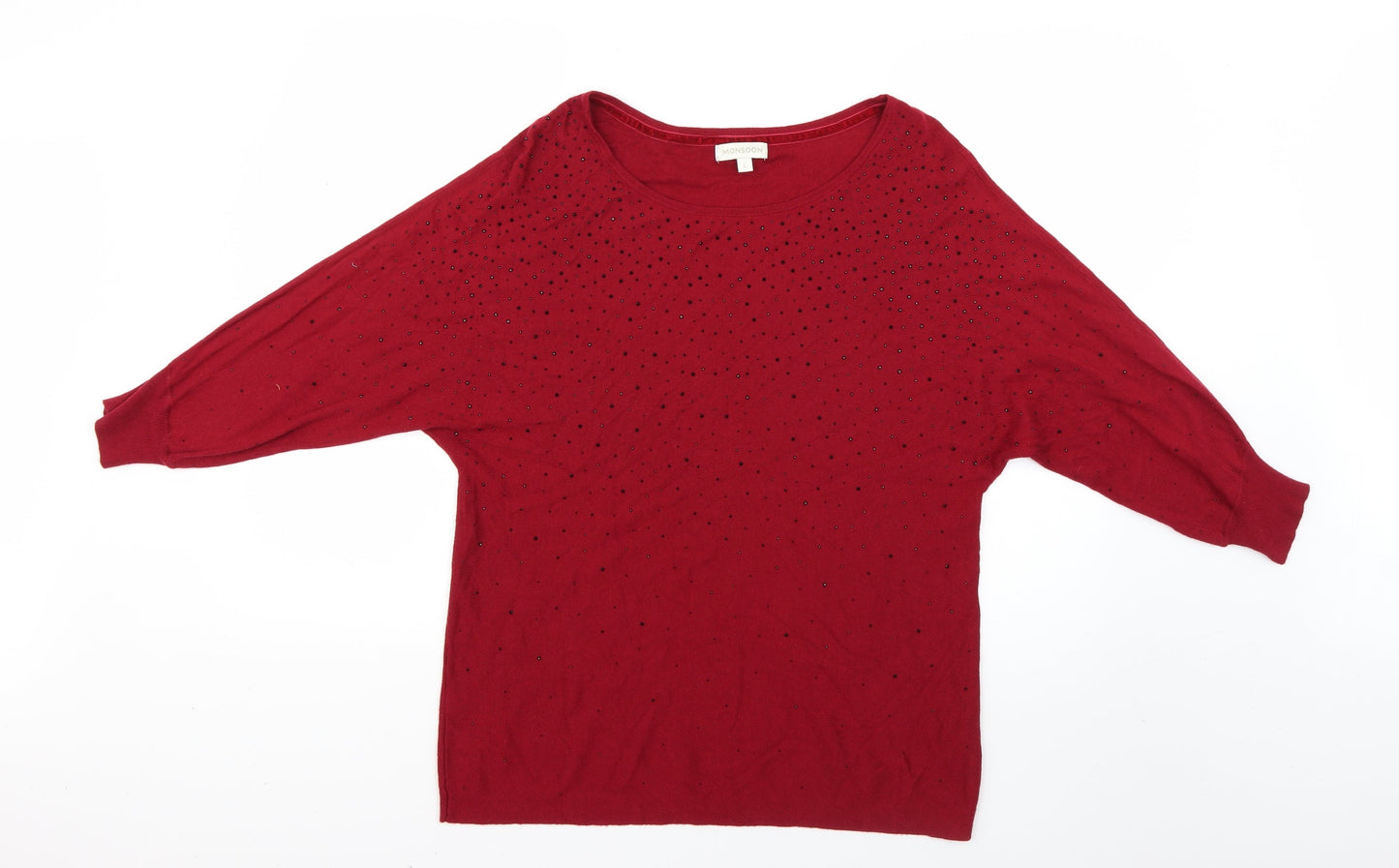 Monsoon Womens Red   Pullover Jumper Size L
