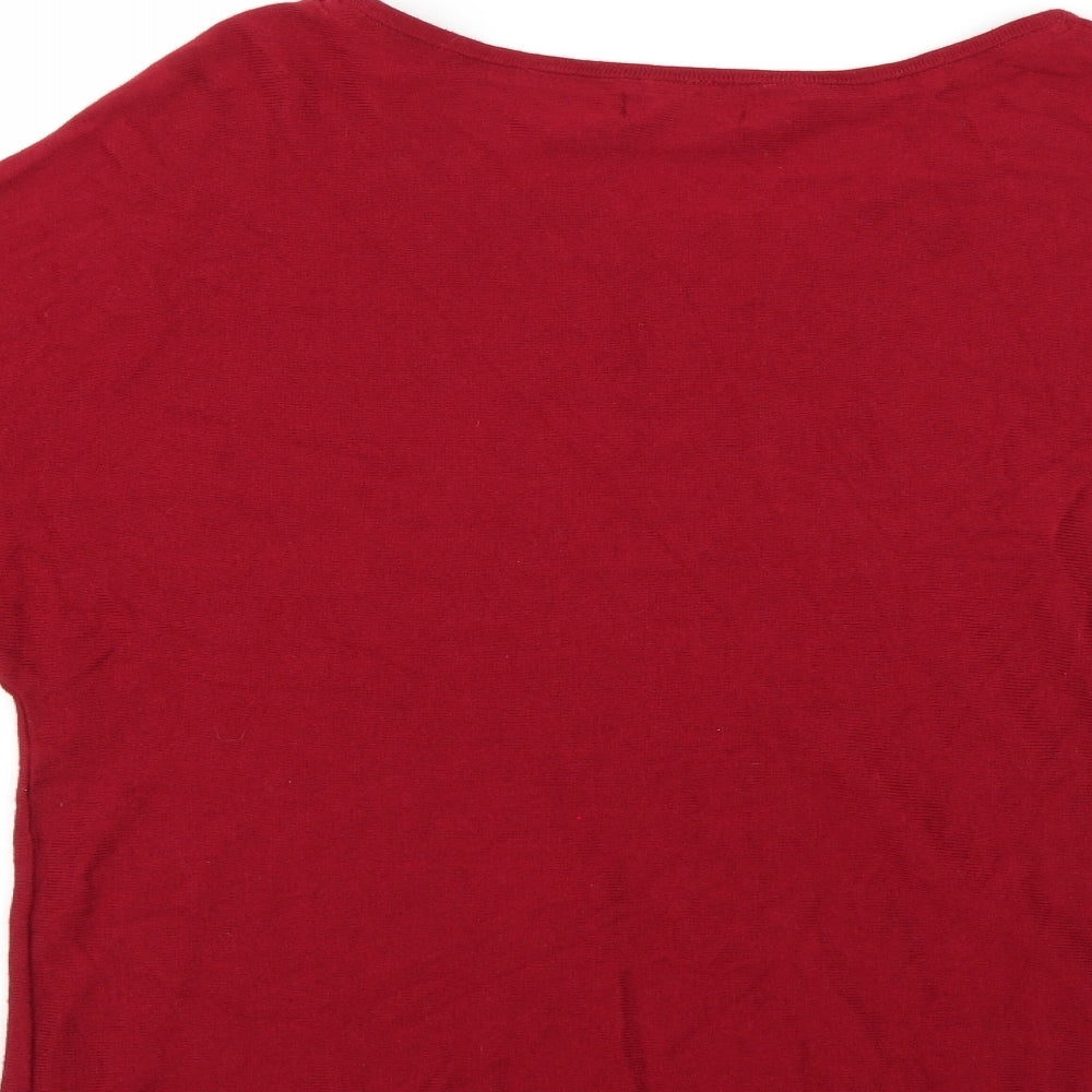 Monsoon Womens Red   Pullover Jumper Size L