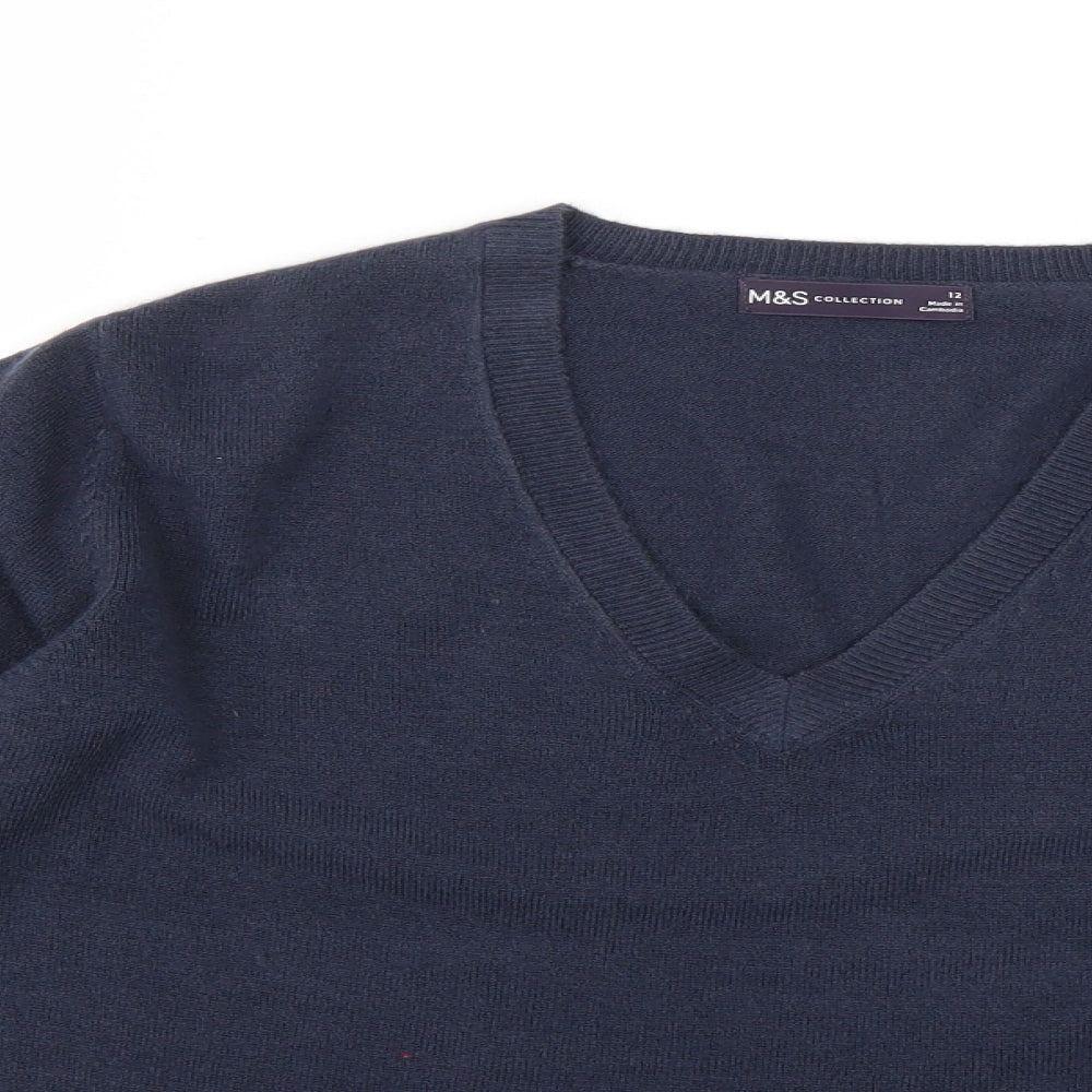 Marks and Spencer Womens Blue   Pullover Jumper Size 12