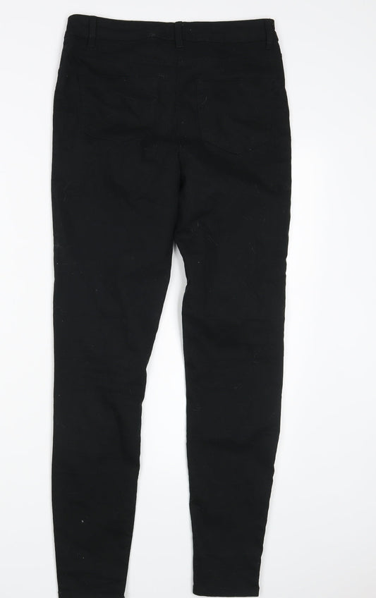 Papaya Womens Black  Denim Skinny Jeans Size 10 L29 in