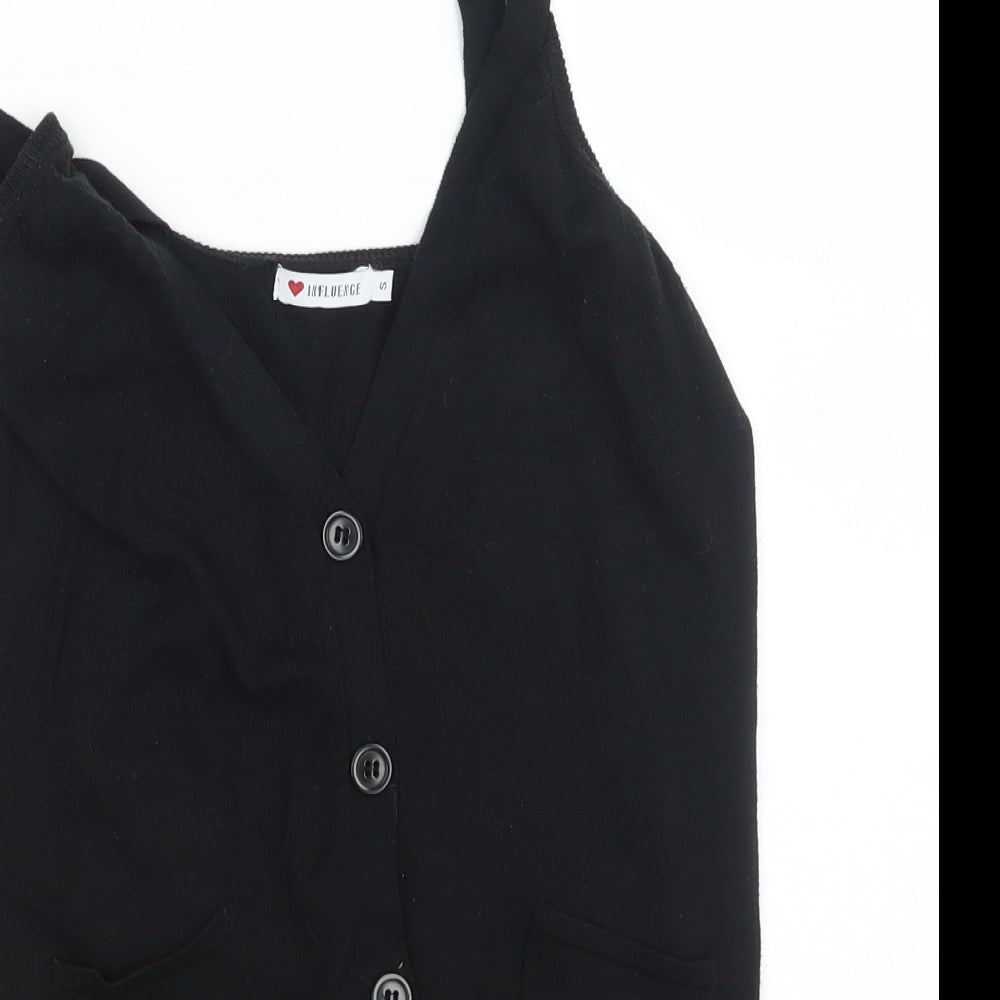 Influence Womens Black   Cardigan Jumper Size S