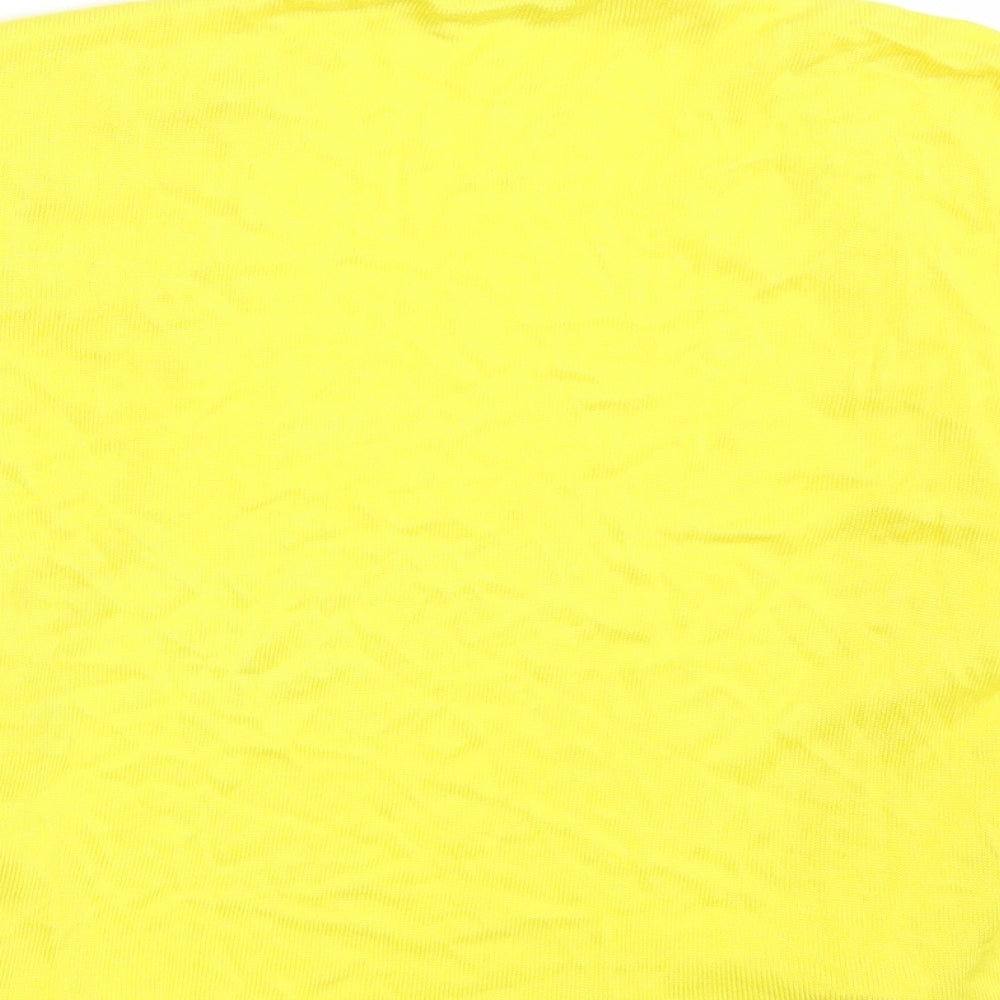 Peacocks Womens Yellow   Wrap Jumper Size 20