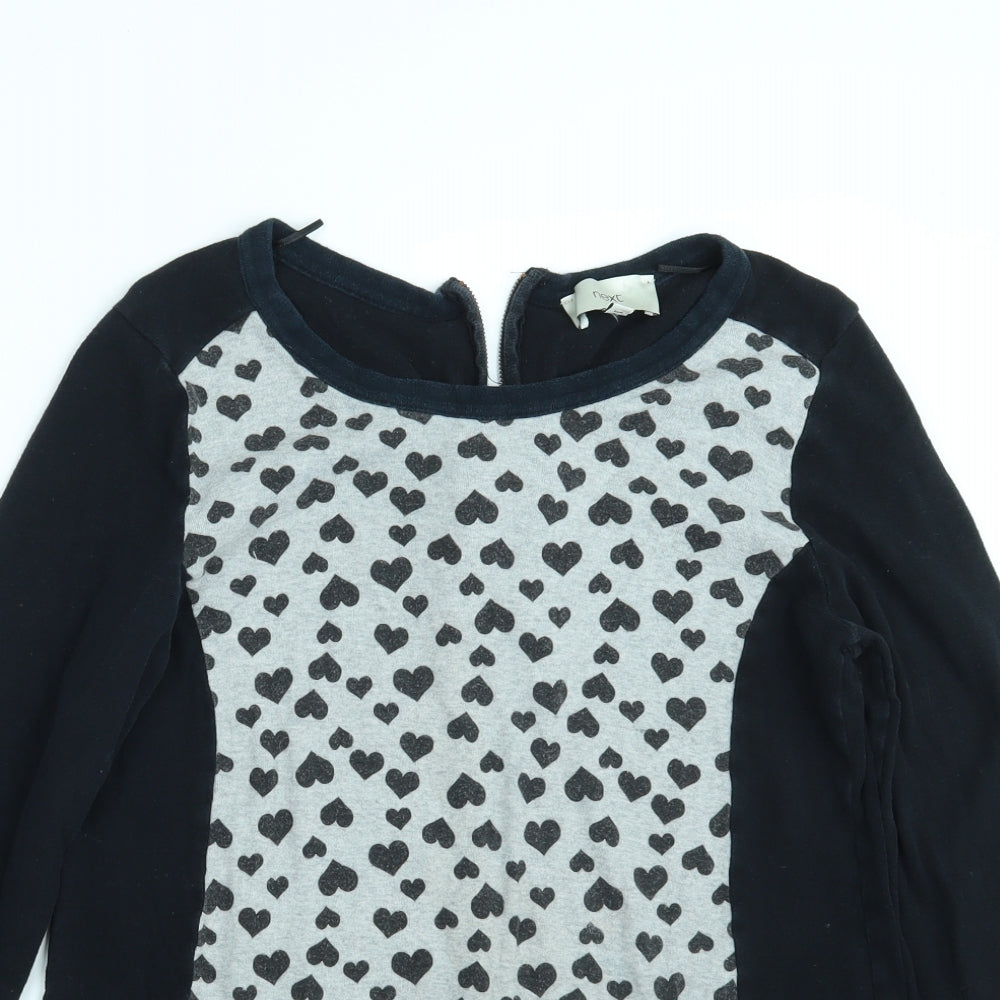 NEXT Womens Black Polka Dot  Pullover Jumper Size 14