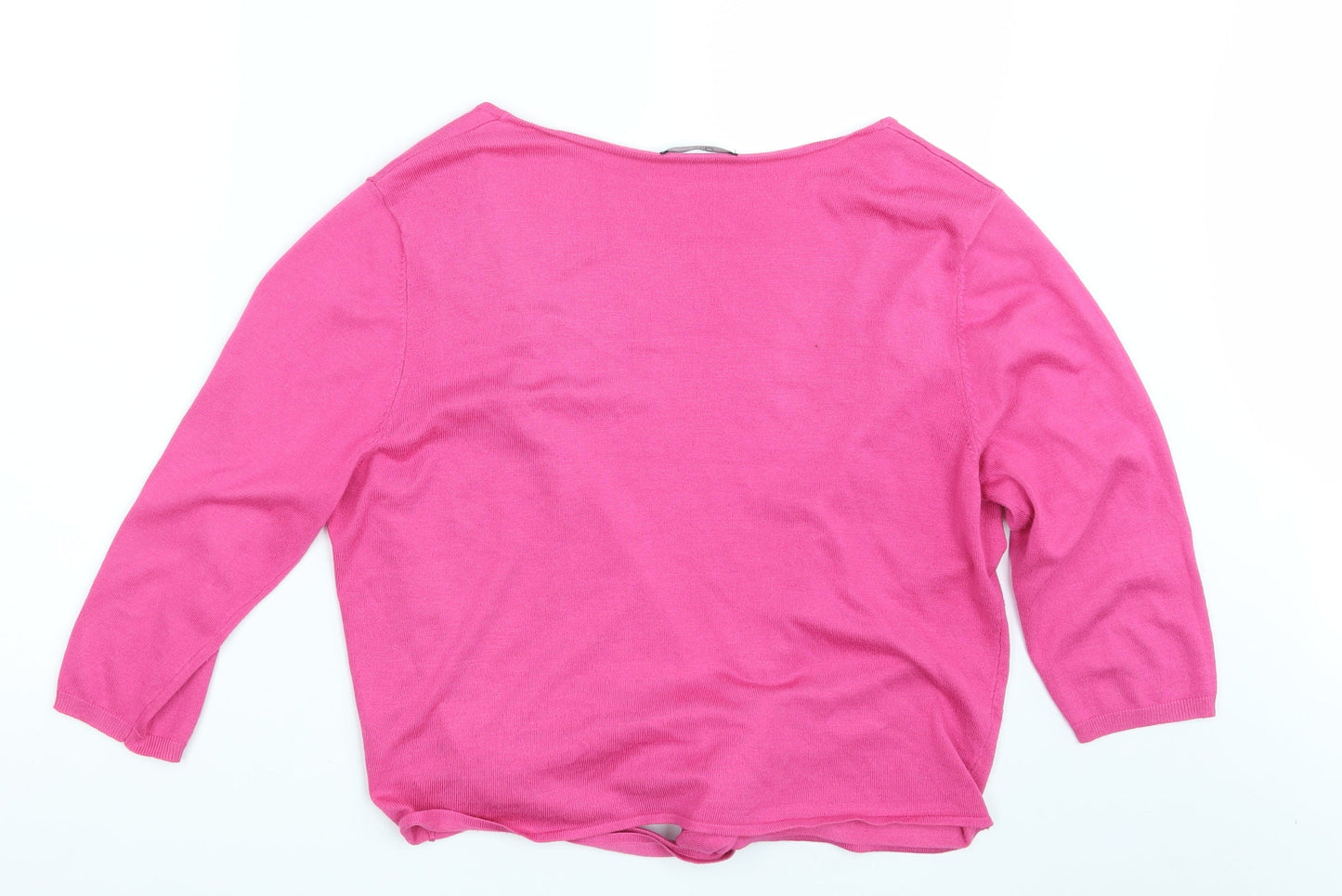 Bm Collection Womens Pink   Wrap Jumper Size M