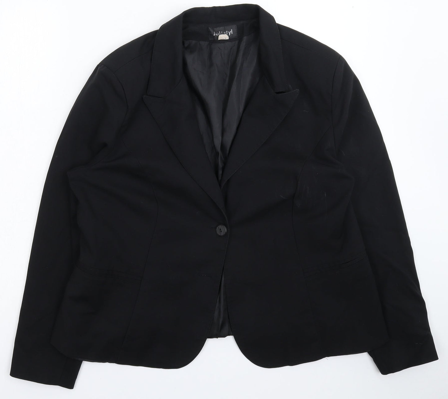 JOL Styl Womens Black   Jacket Suit Jacket Size 16