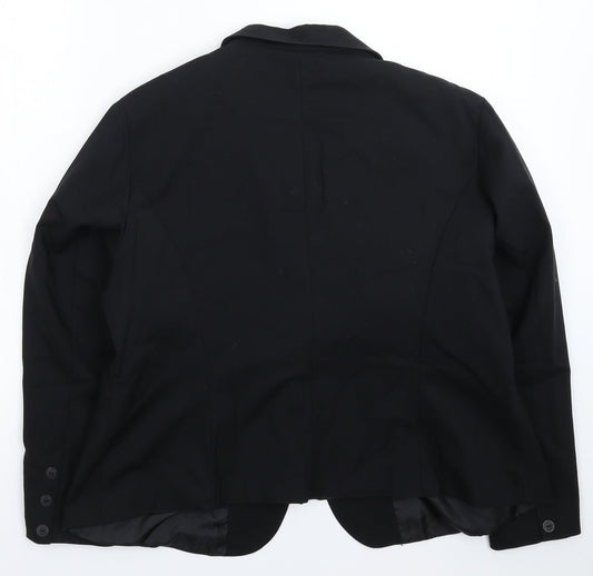 JOL Styl Womens Black   Jacket Suit Jacket Size 16