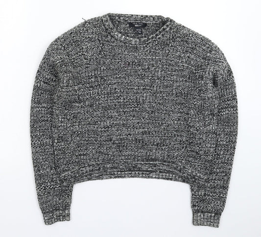 New Look Girls Grey  Knit Pullover Jumper Size 14-15 Years