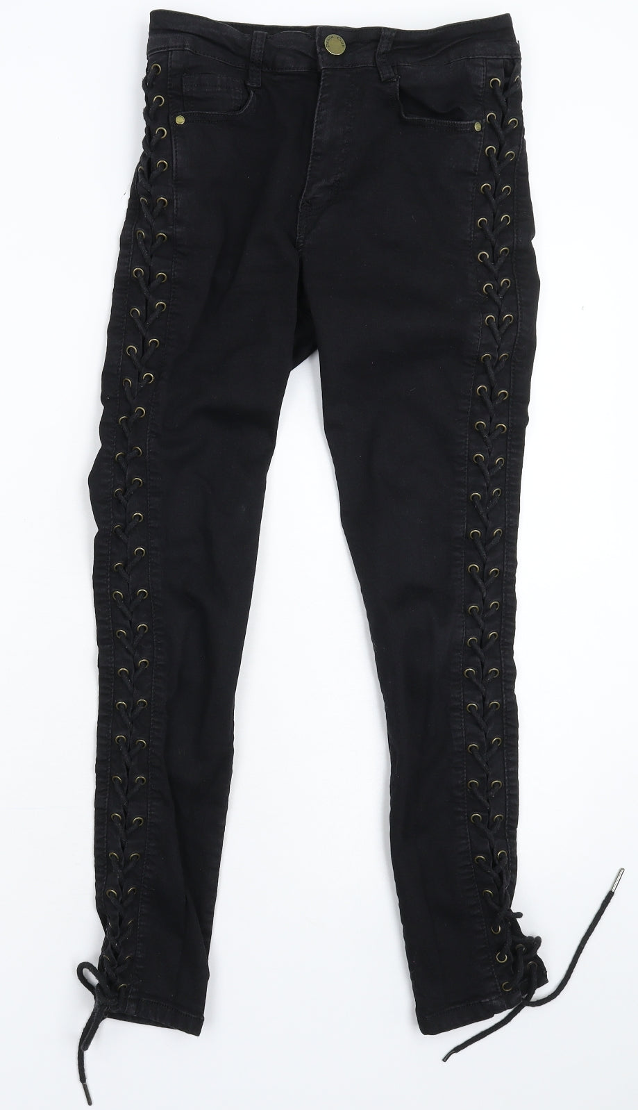Denim Club Womens Black  Denim Jegging Jeans Size 10 L26 in