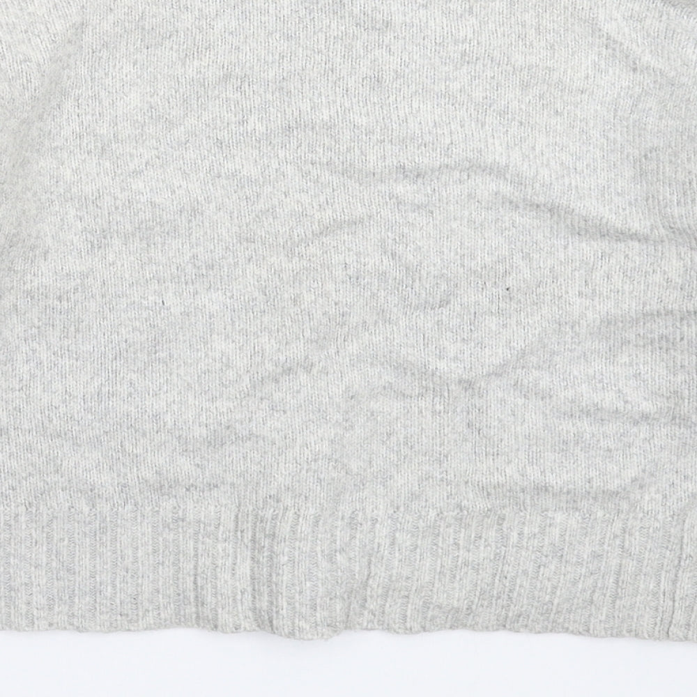 New Look Womens Grey  Knit Pullover Jumper Size S