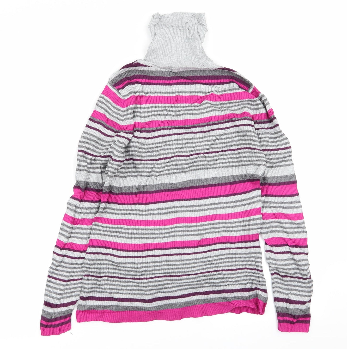 Papaya Womens Multicoloured Striped  Pullover Jumper Size 16