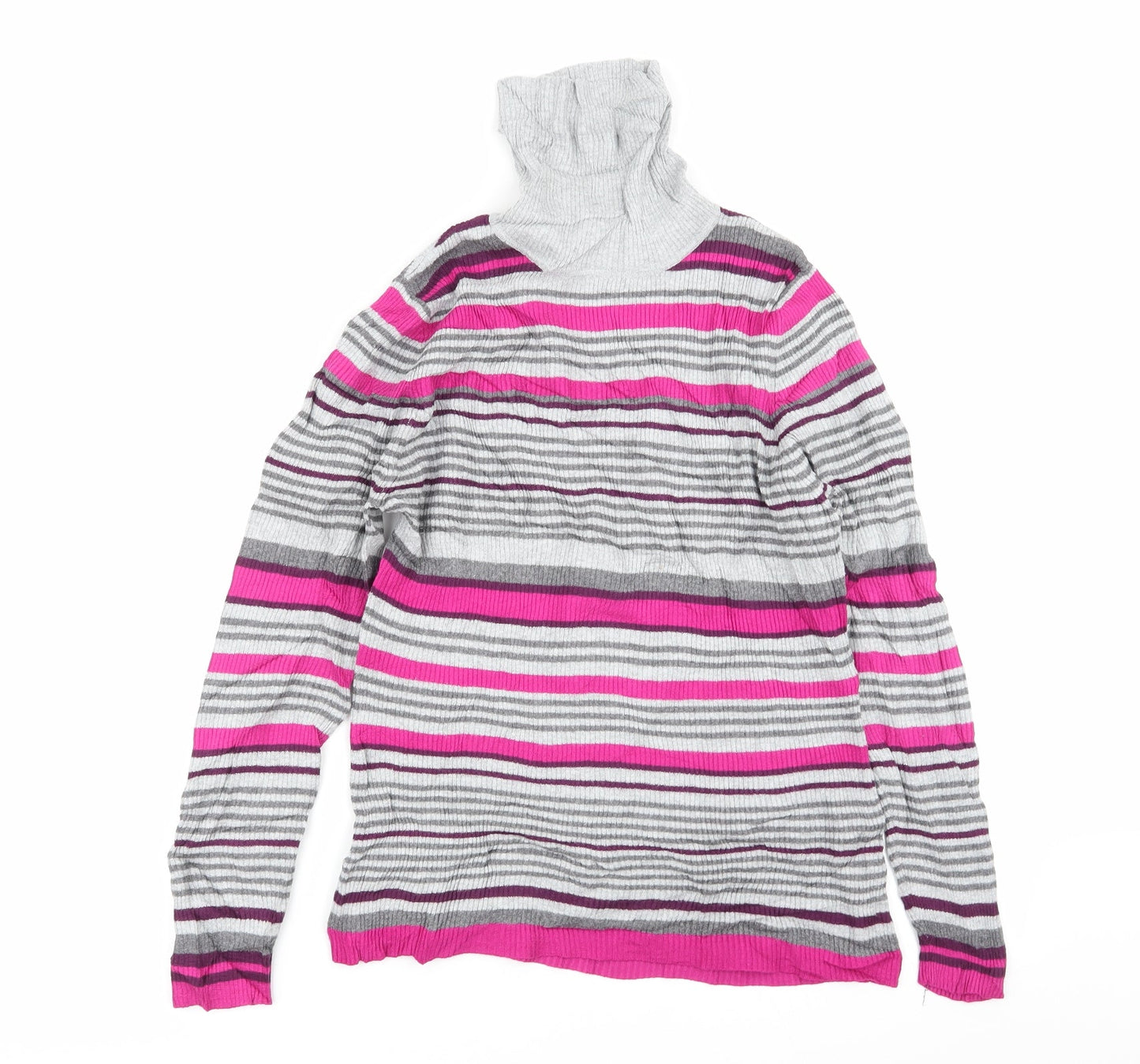 Papaya Womens Multicoloured Striped  Pullover Jumper Size 16