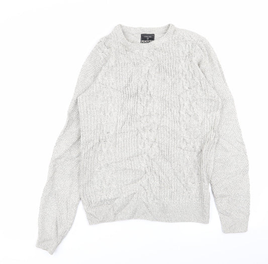 Peacocks Mens Grey   Pullover Jumper Size S
