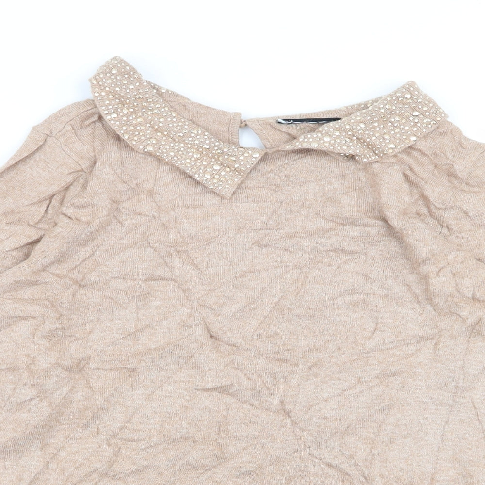 Preworn Womens Beige   Pullover Jumper Size M