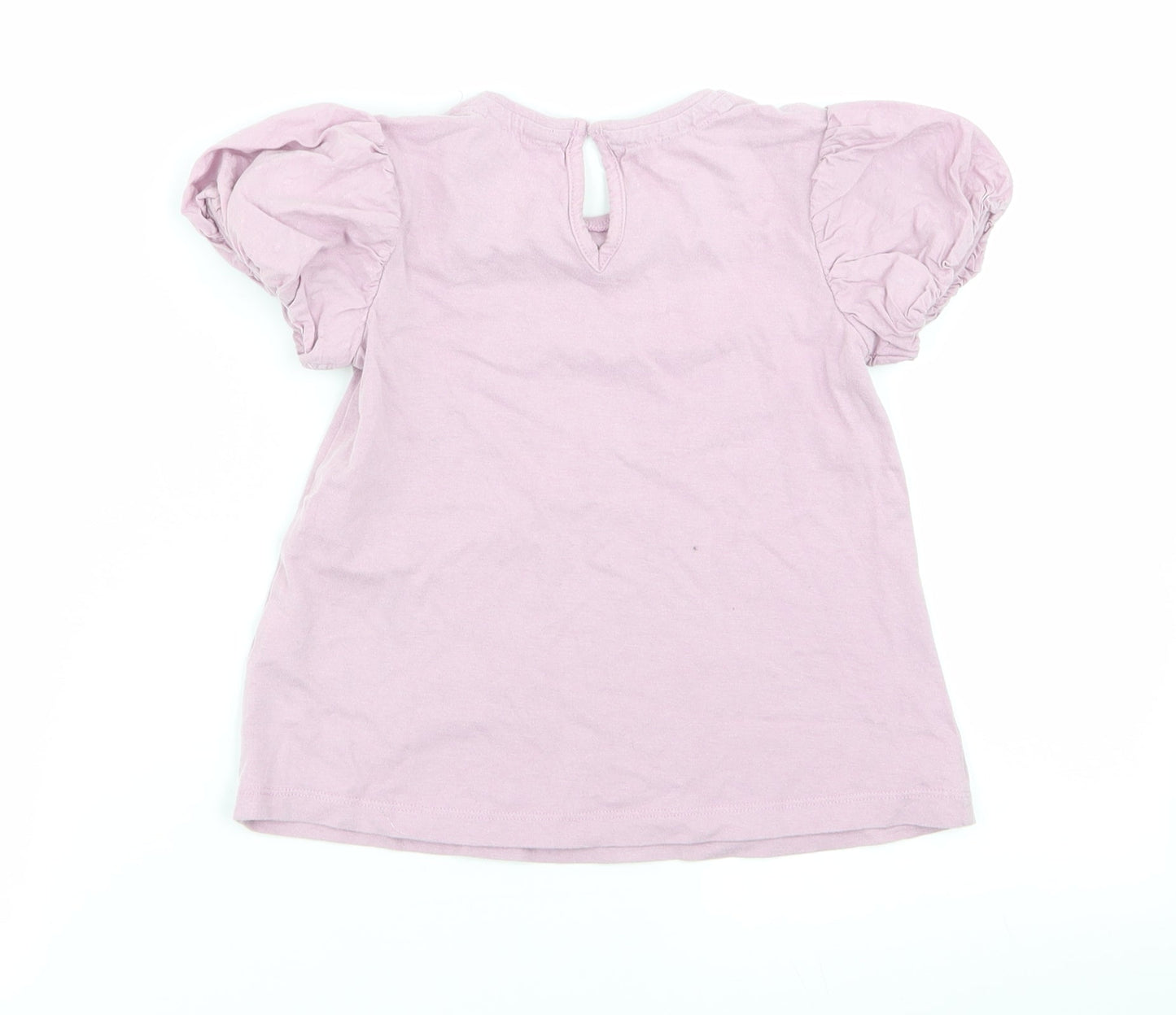 NEXT Girls Purple   Basic T-Shirt Size 4-5 Years