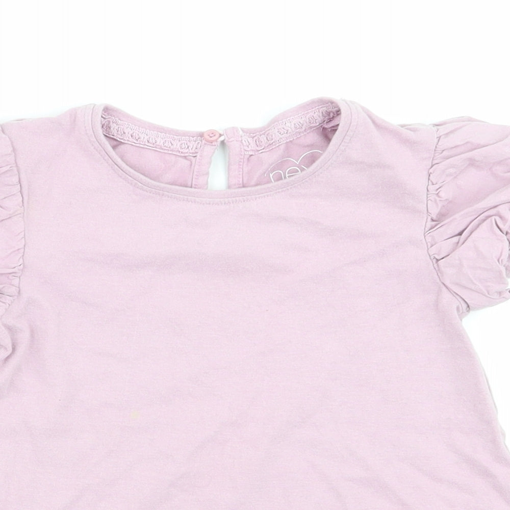 NEXT Girls Purple   Basic T-Shirt Size 4-5 Years