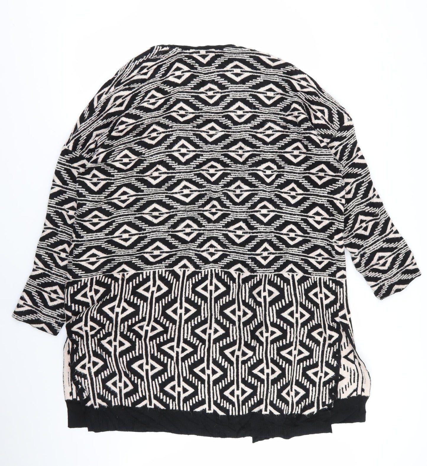 nect Womens Multicoloured Geometric  Cardigan Jumper Size L