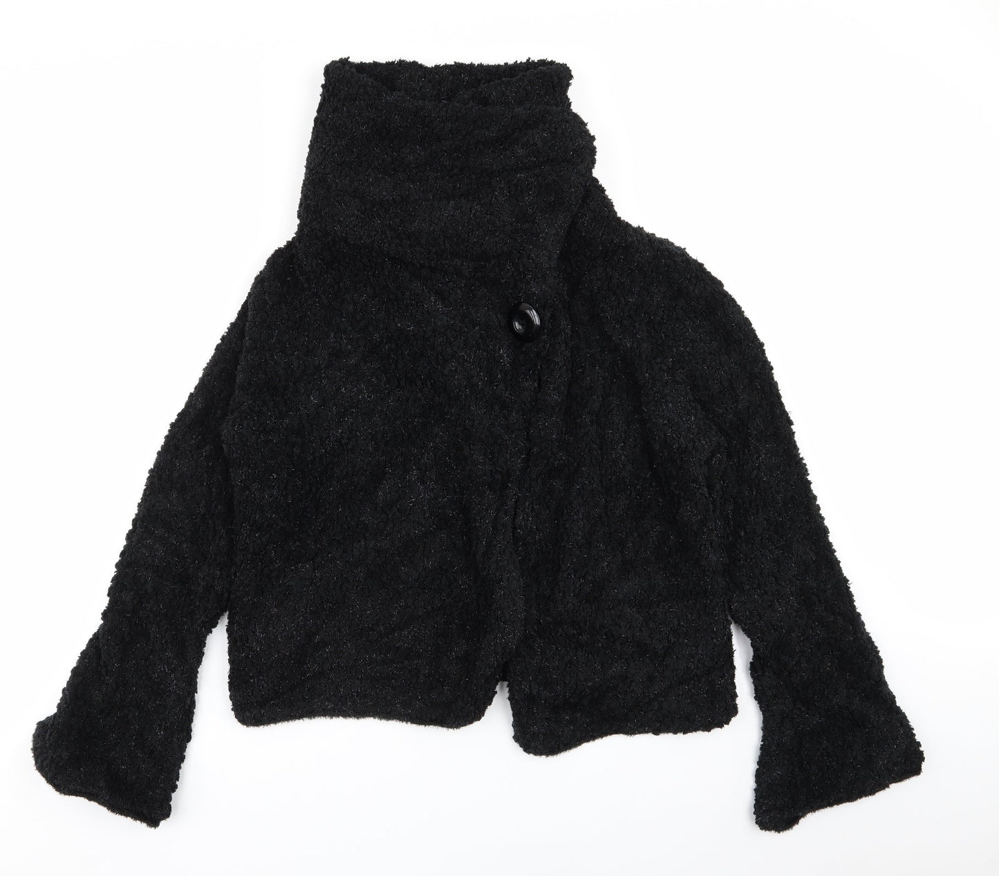 Roman Womens Black   Overcoat Coat Size M