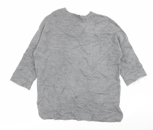 Zara Womens Grey   Pullover Jumper Size 10  - size 10-12