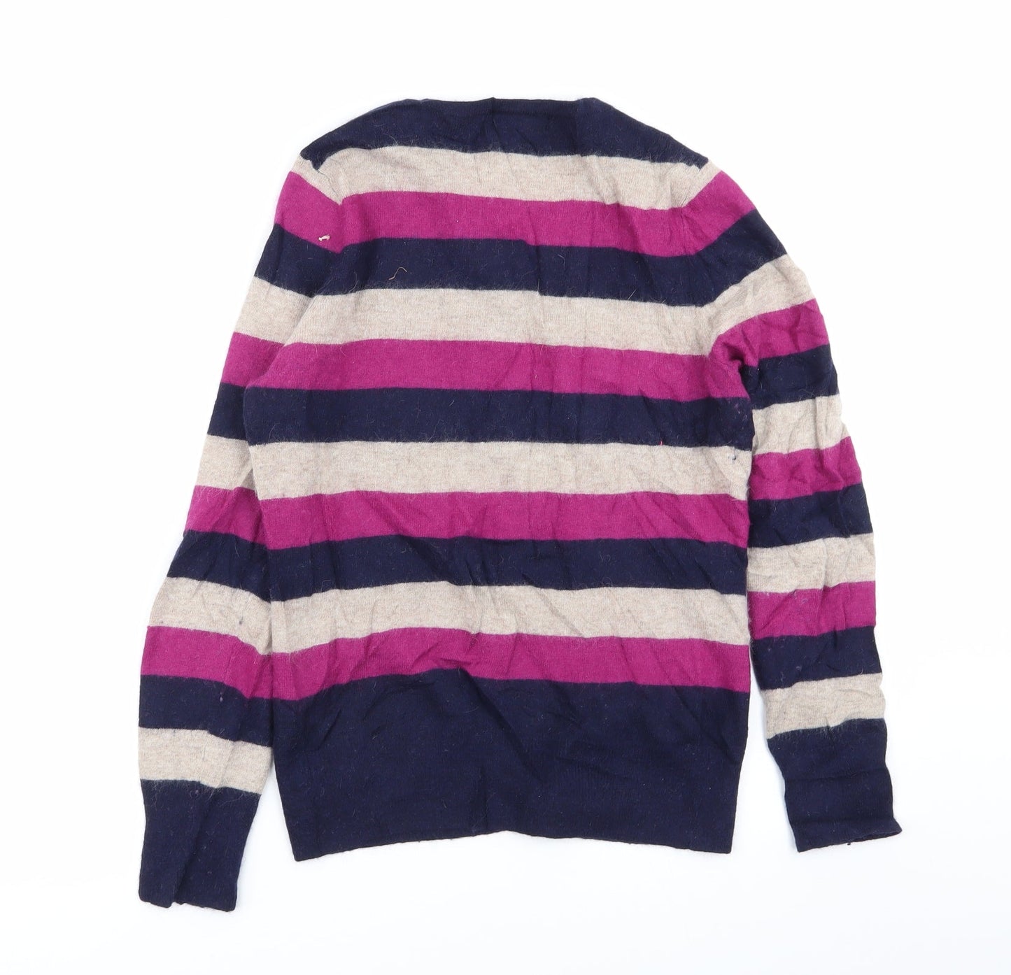 Deane & White Womens Multicoloured Striped  Cardigan Jumper Size 14
