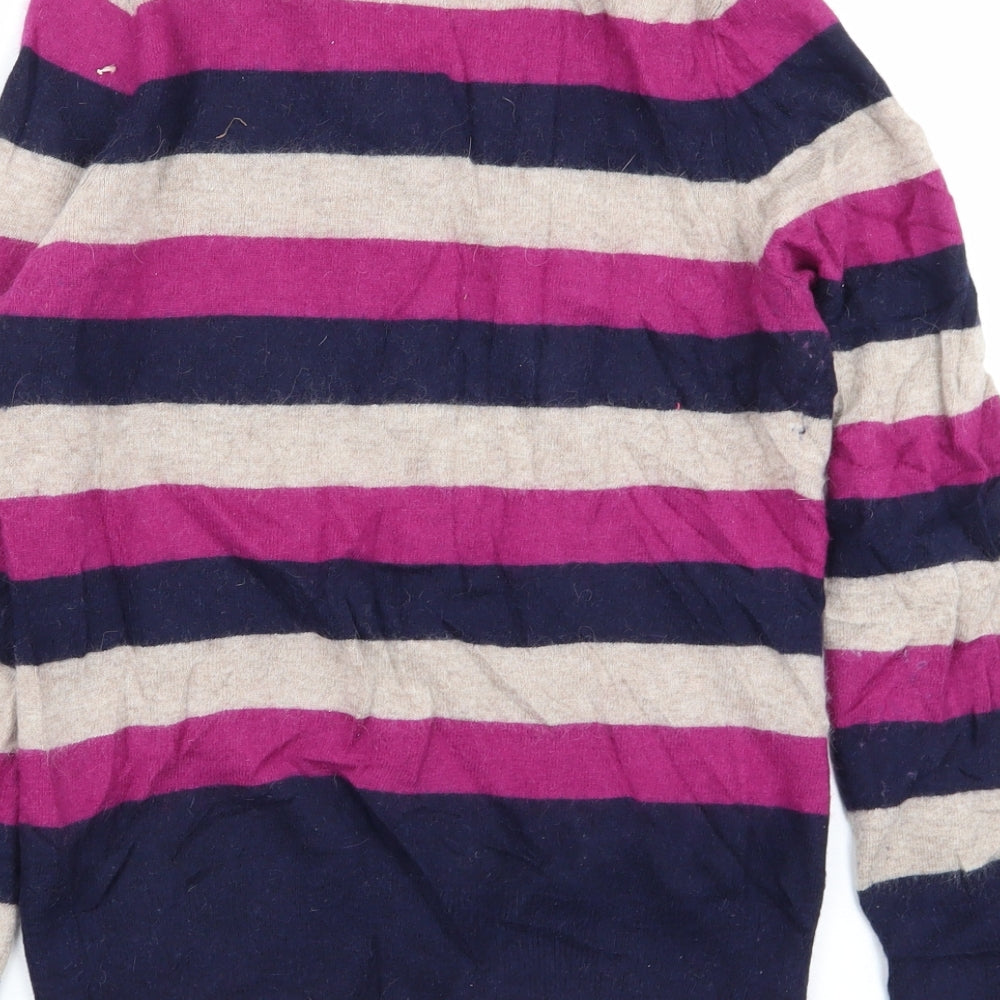 Deane & White Womens Multicoloured Striped  Cardigan Jumper Size 14