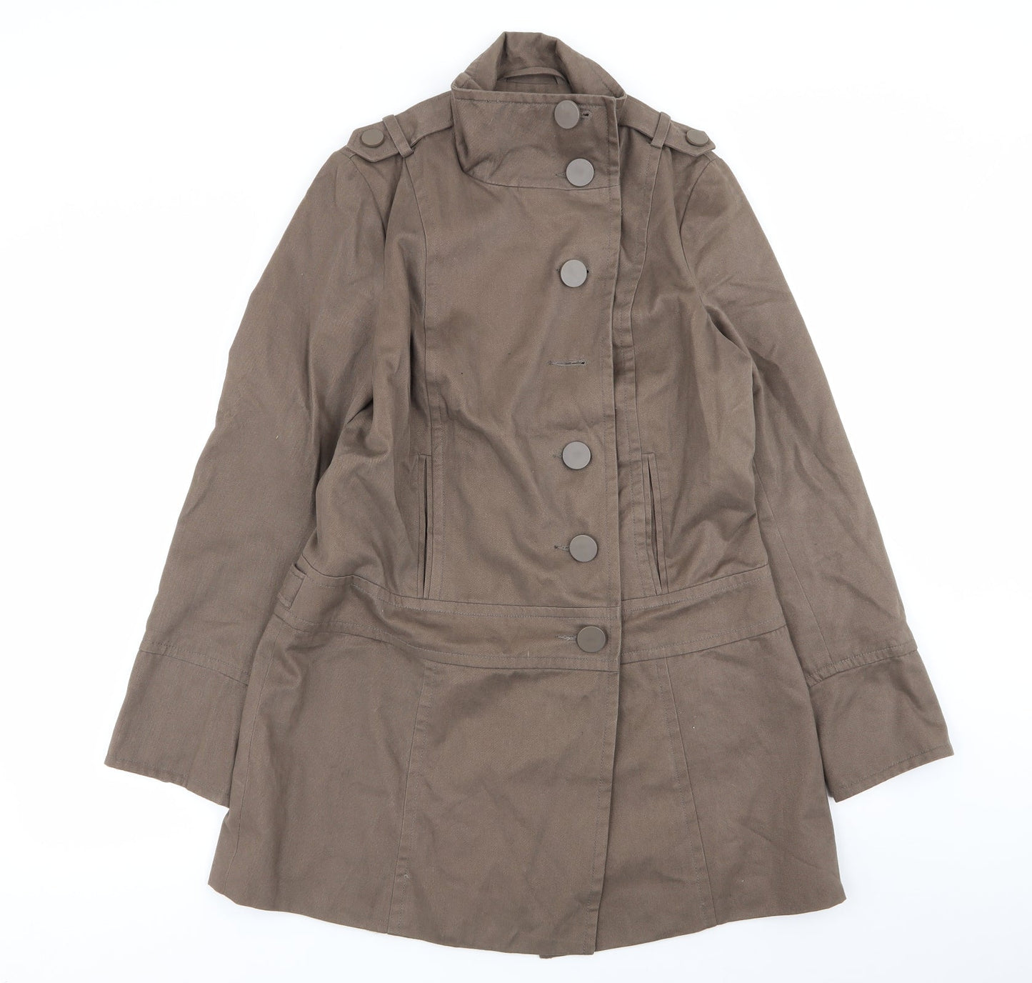 New Look Womens Brown   Overcoat Coat Size 12