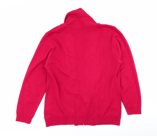 vivi Womens Red   Cardigan Jumper Size M