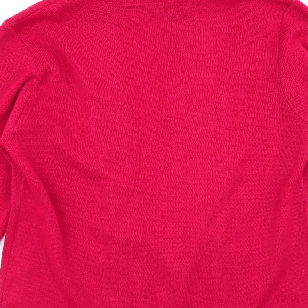 vivi Womens Red   Cardigan Jumper Size M