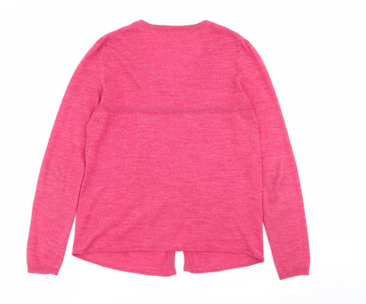 Lux Womens Red   Cardigan Jumper Size M