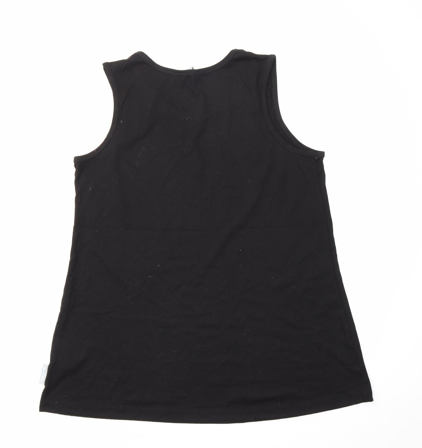 CAPSULE LESIURE Womens Black   Basic T-Shirt Size 14