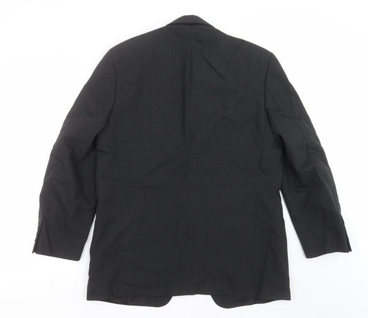 Tom English Mens Black   Jacket Suit Jacket Size 38