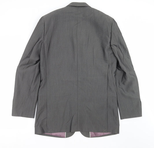Aspen & Court Mens Grey   Jacket Suit Jacket Size 40