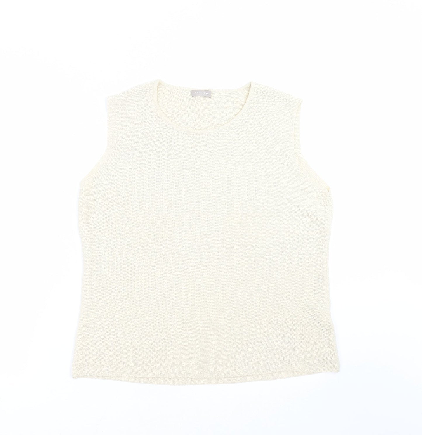 Preview Womens Beige  Knit Pullover Jumper Size M