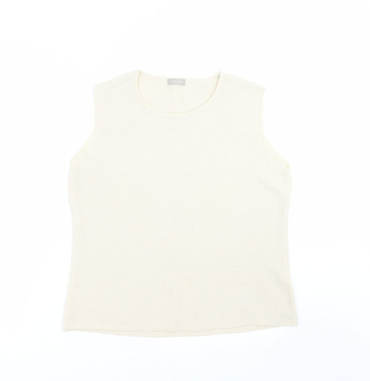 Preview Womens Beige  Knit Pullover Jumper Size M