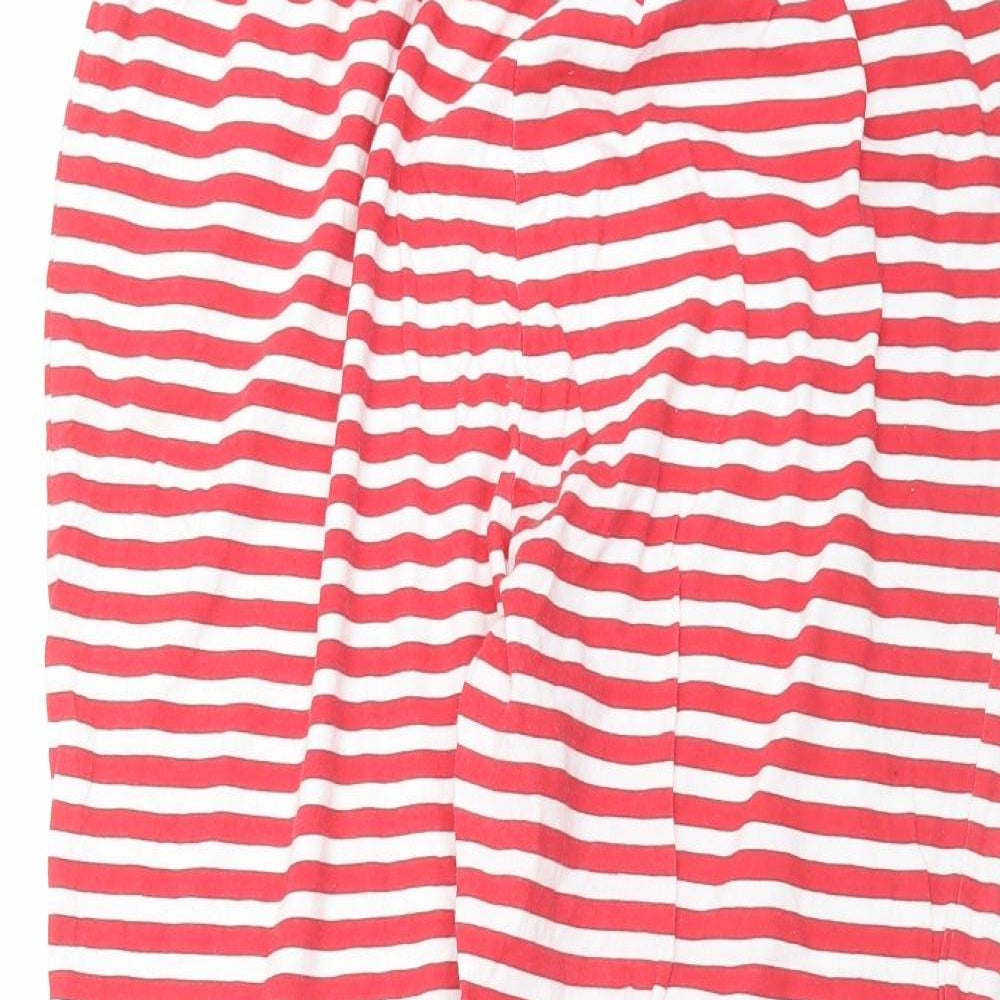 Preworn Womens Red Striped   Pyjama Pants Size 12
